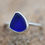 Thumbnail: Sea glass ring: Cobalt - uk size M