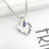 Thumbnail: Best Friends 4 piece necklace with heart puzzle pendants