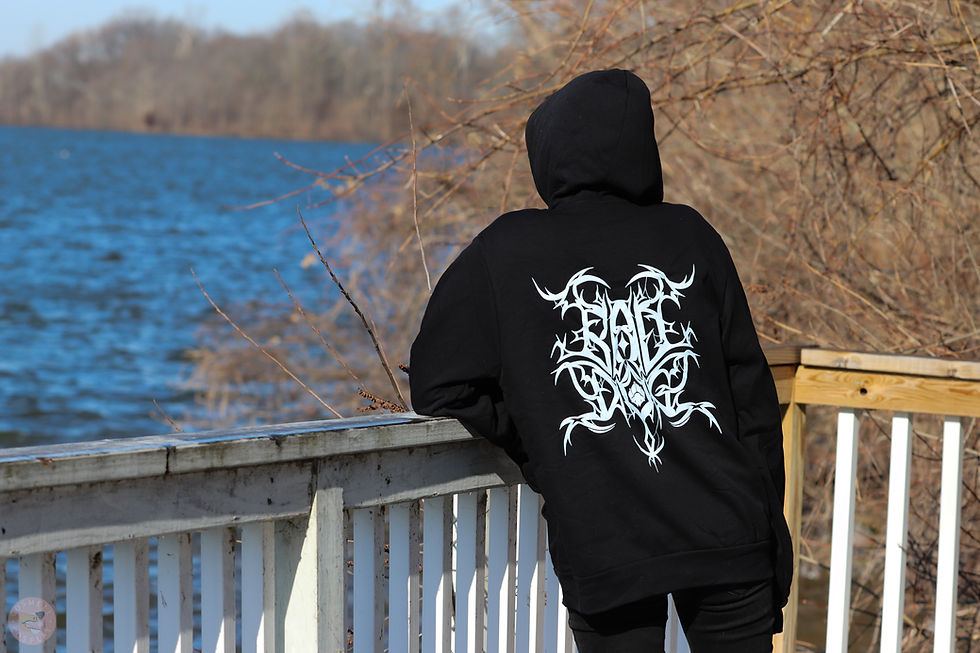 Thumbnail: Bad Dog Pullover Hoodie | Metal Font Design
