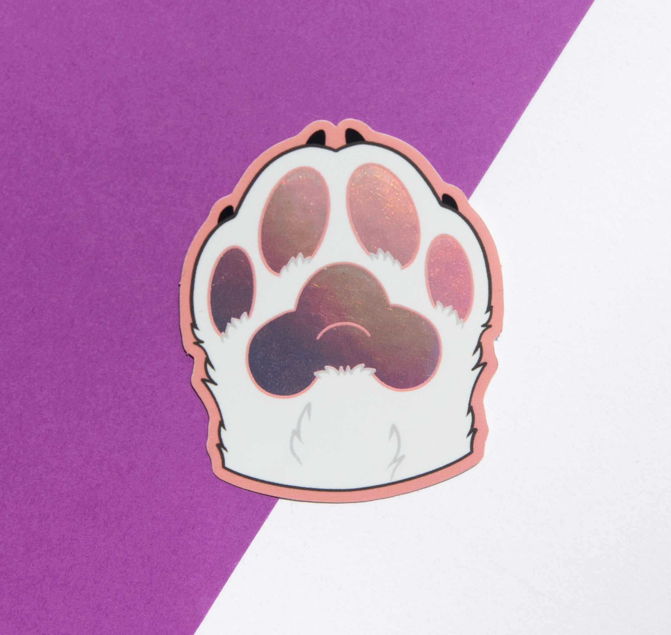 Holo Paw Sticker | Pink Beans Sticker