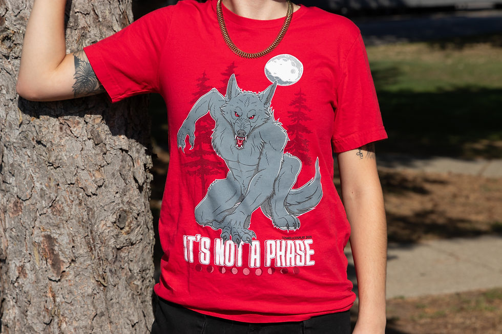 Thumbnail: Not A Phase Tee | Werewolf Furry T-Shirt
