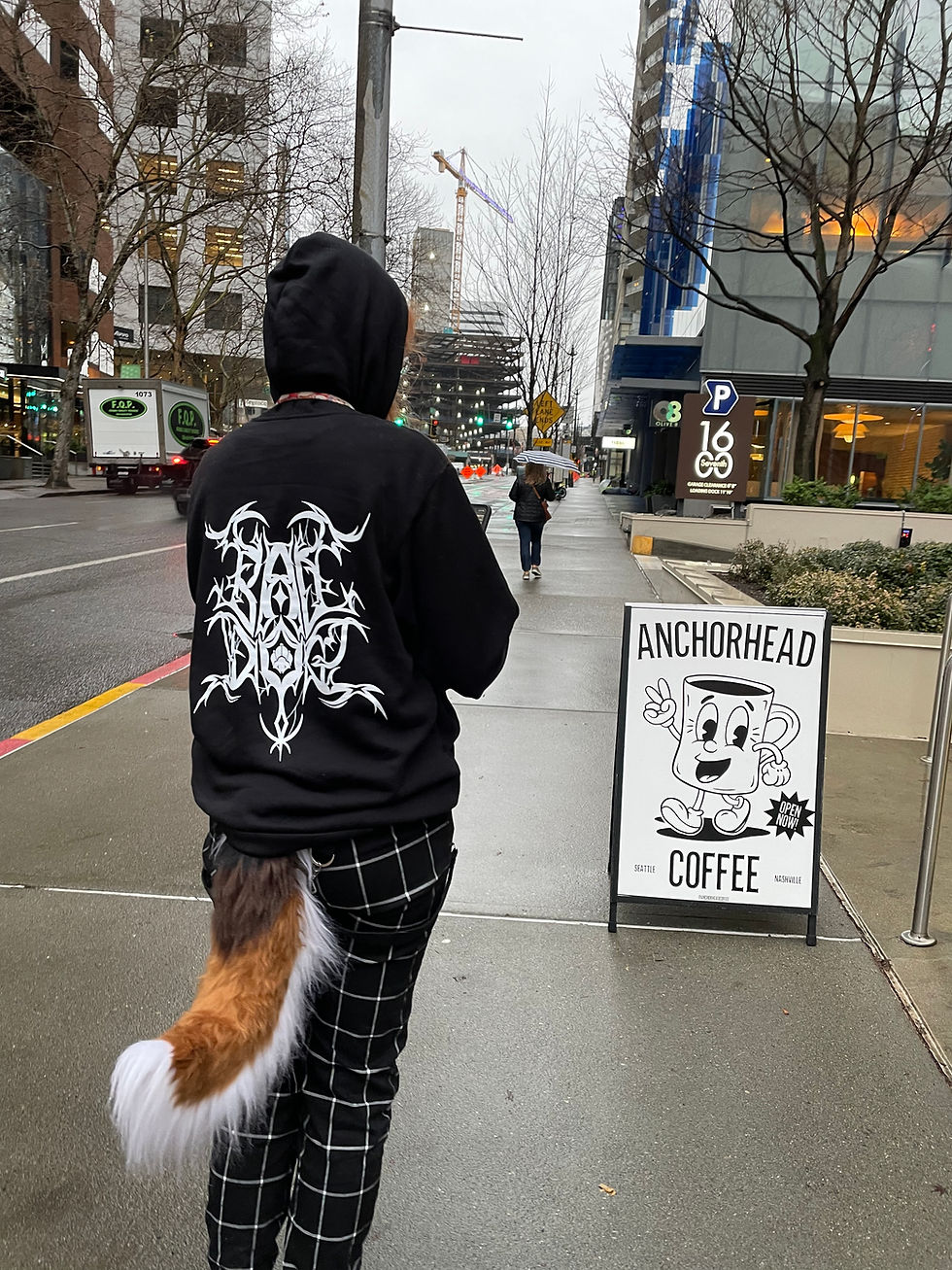 Thumbnail: Bad Dog Pullover Hoodie | Metal Font Design