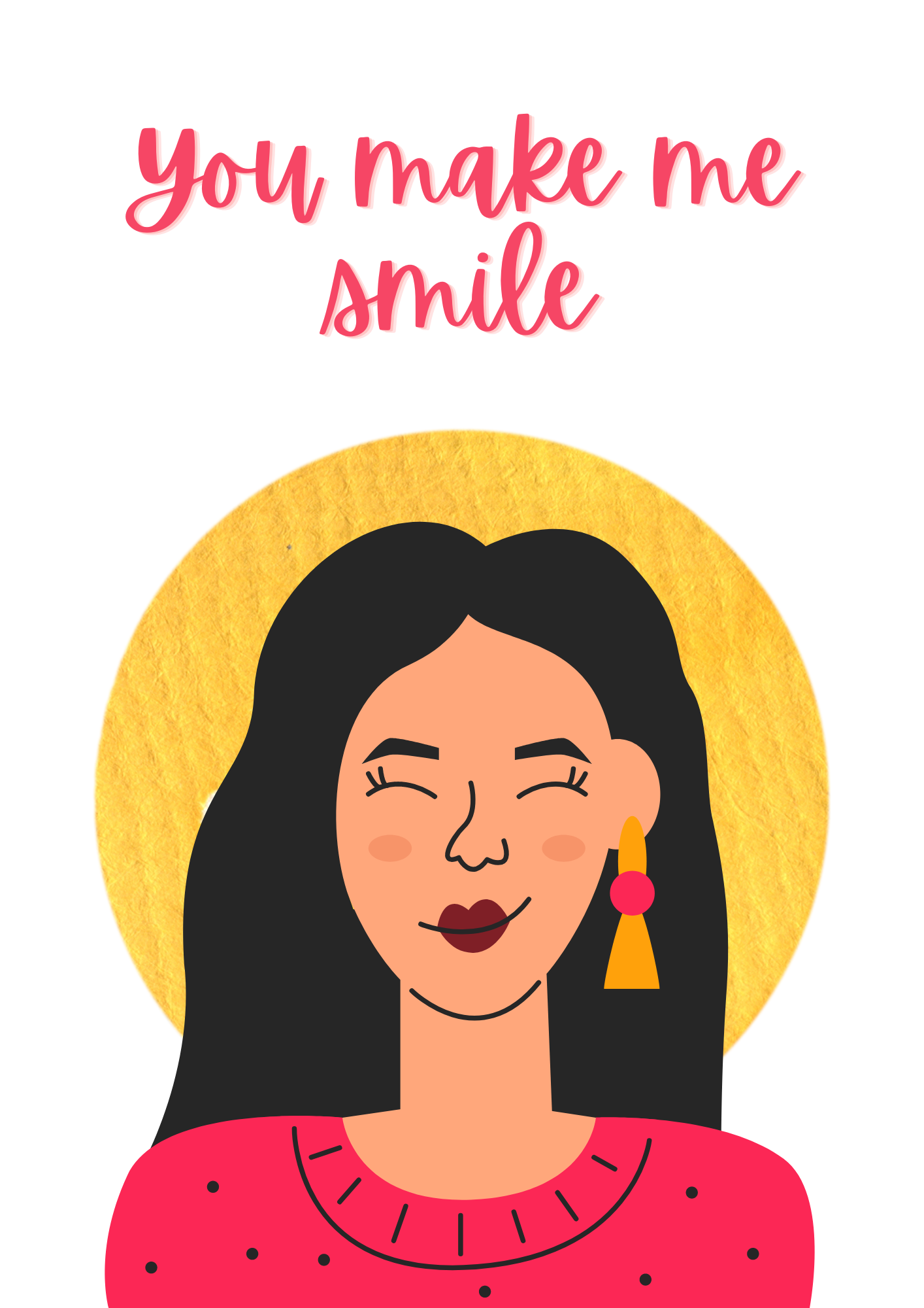 Smile wall art | Smile Painting | Smile Decor | Smile Poster | Smile Digital Art