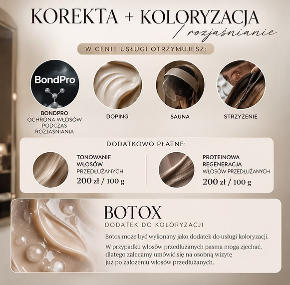 Koloryzacja włosów Warszawa