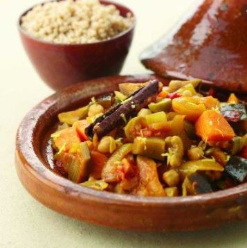 Vegetarisch: Marokkaanse tajine met kikkererwten