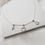 Miniature : Collier lettre coulissante zirconium