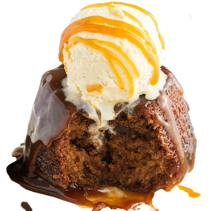 A dish of Sticky Toffee Pudding and Clooted Cream. Darren Wogman |Hungry Darren|