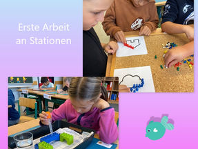 Erster Stationenbetrieb der 1.Klassen