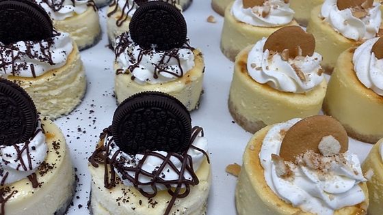 4 assorted cheesecakes