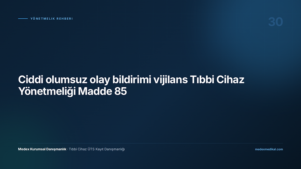 Yönetmelik Rehberi kapak deseni — Medex Kurumsal Danışmanlık