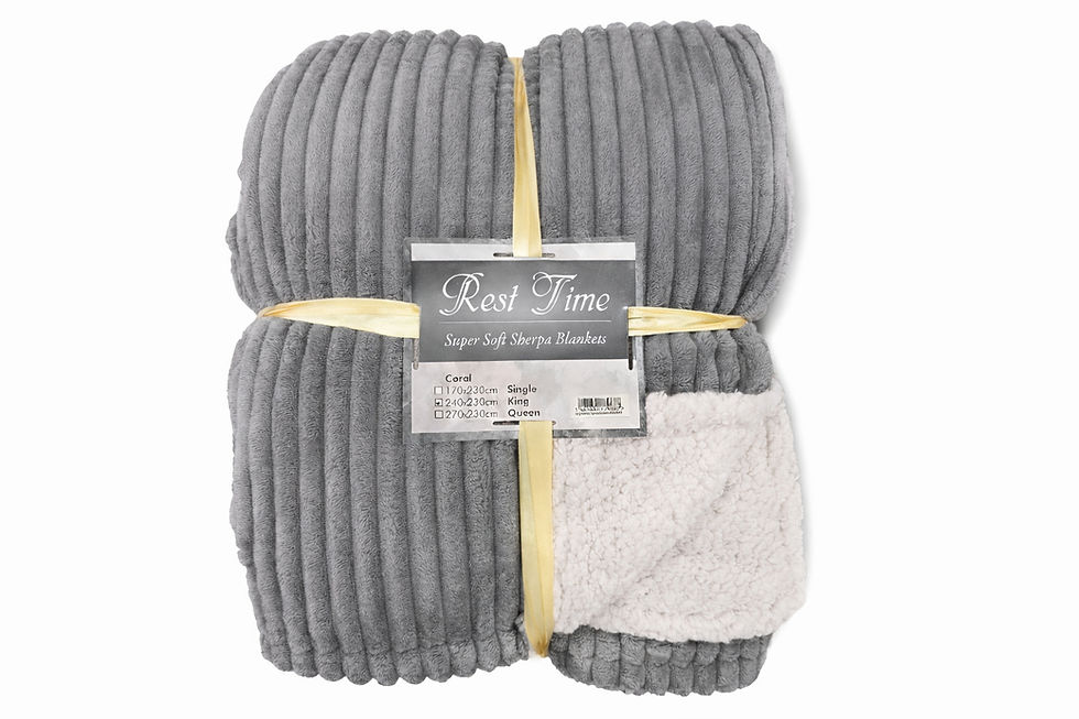 Rest Time Sherpa Blanket Grey_edited