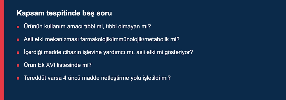 Kapsam tespitinde beş soruluk kontrol listesi — ÜTS kayıt danışmanlığı