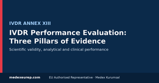 Performance evaluation documentation for an in vitro diagnostic device under IVDR Annex XIII