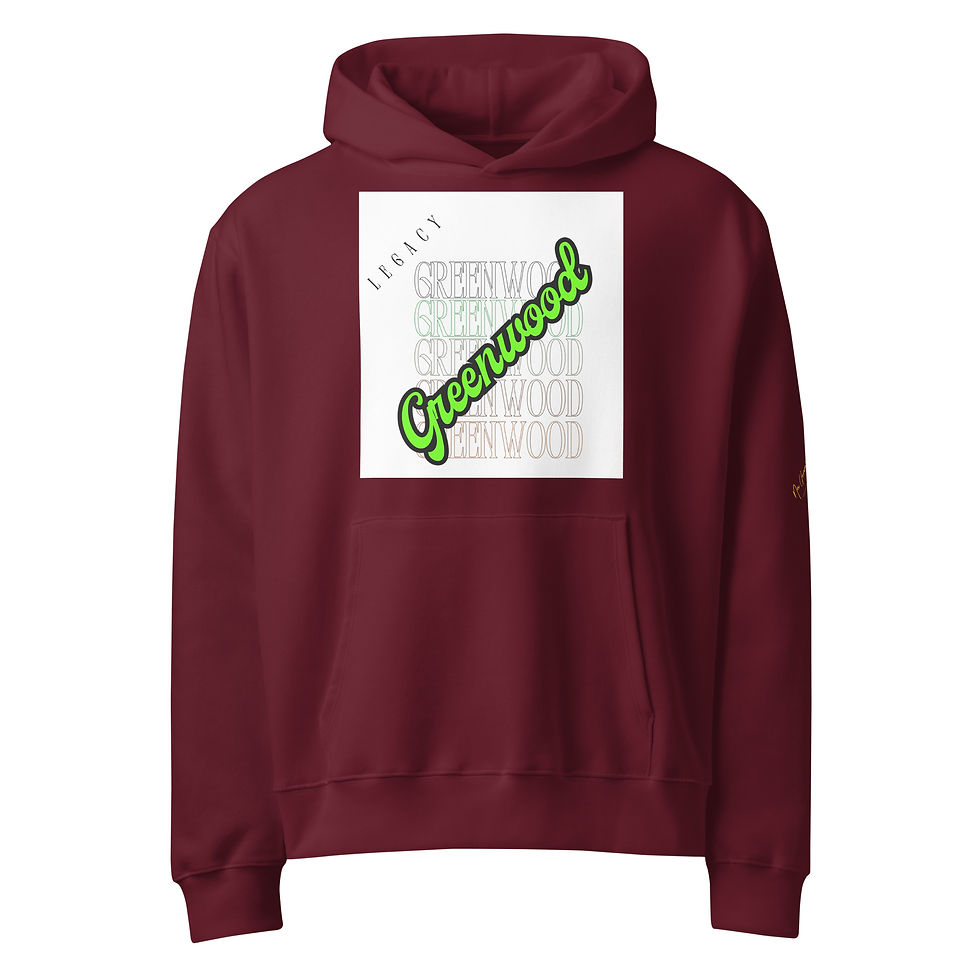 Thumbnail: Oversized heavyweight Greenwood Legacy hoodie (print)