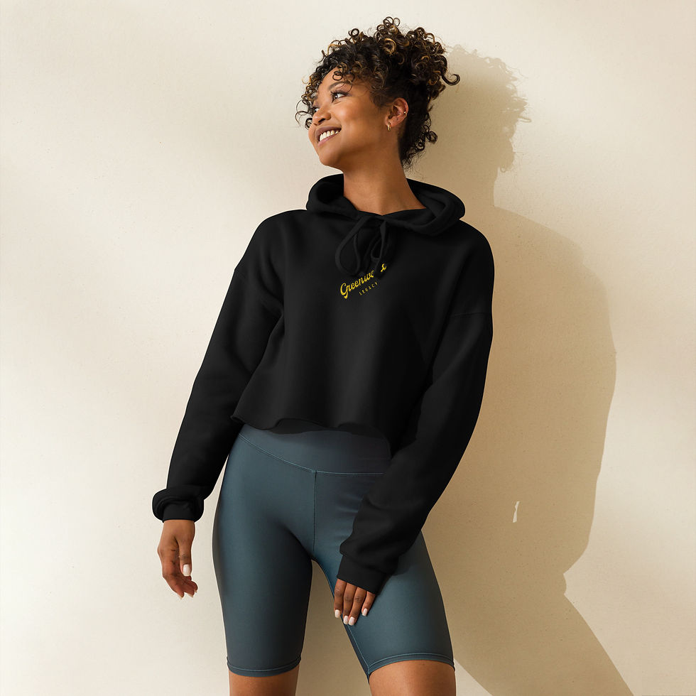 Thumbnail: Stylish Greenwood Legacy Crop Hoodie