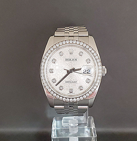 ロレックスデイデイト 純正10Pダイヤ文字盤&針 セット ROLEX】【OH済】【コンピュータ文字盤】ロレックス『デイデイト