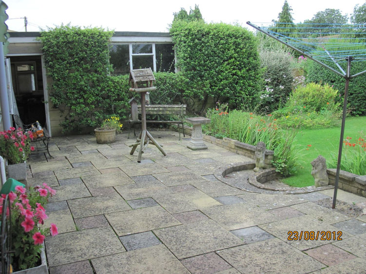 Back garden patio before renovation by Interstellar Projects project management in London