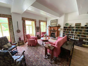 Classic interior at art retreat venue in Ireland