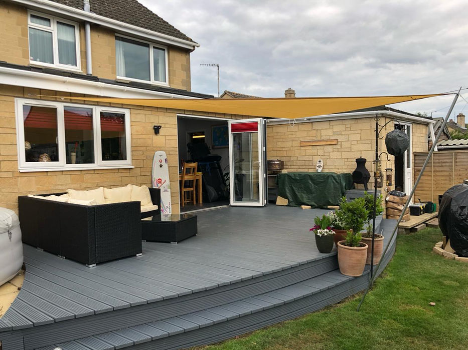 New rear extension and decking completed by Interstellar Projects, West London project management company