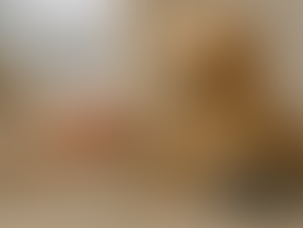 Women applying balm to dog's paw