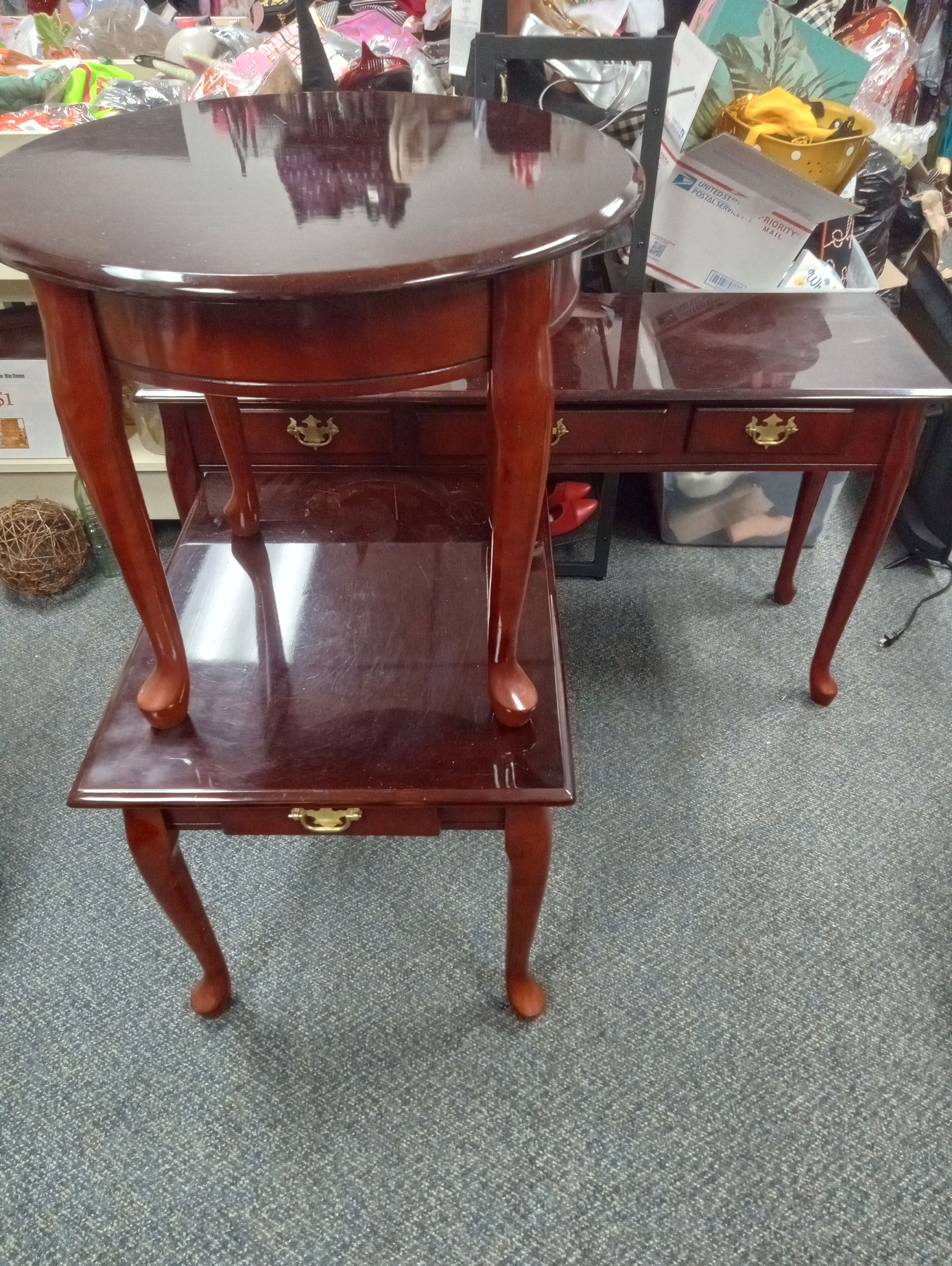 Cherry Finish Table Set