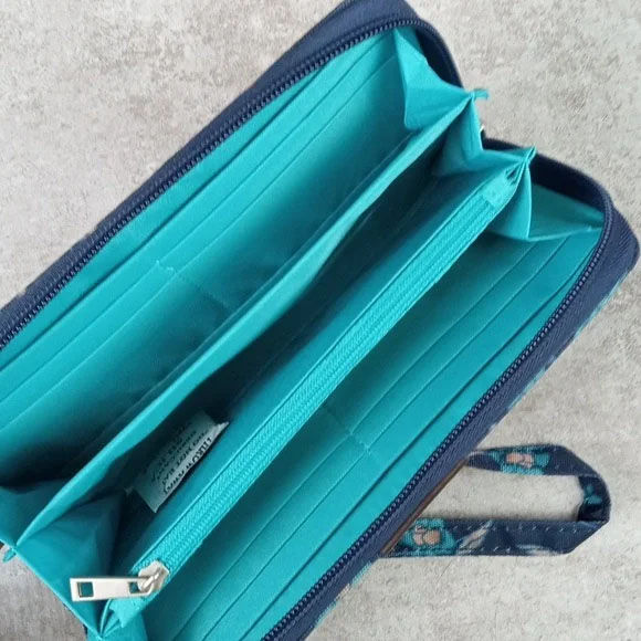 Thumbnail: Travelon Blue Floral Wallet
