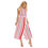Thumbnail: Summer Stripe Women's Wrap Hem Belted Halter Dress