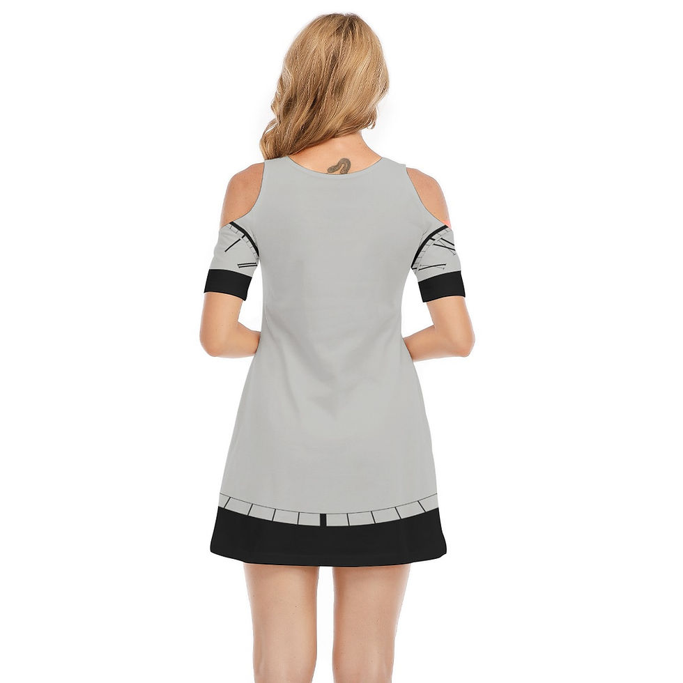 Thumbnail: Tea Time Women's Cold Shoulder Dress
