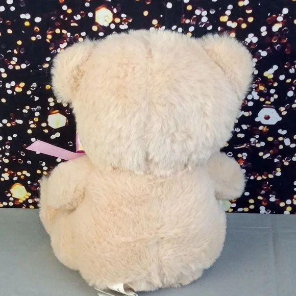 Thumbnail: 🌼 Cute Tan Teddy Bear with Pink Heart