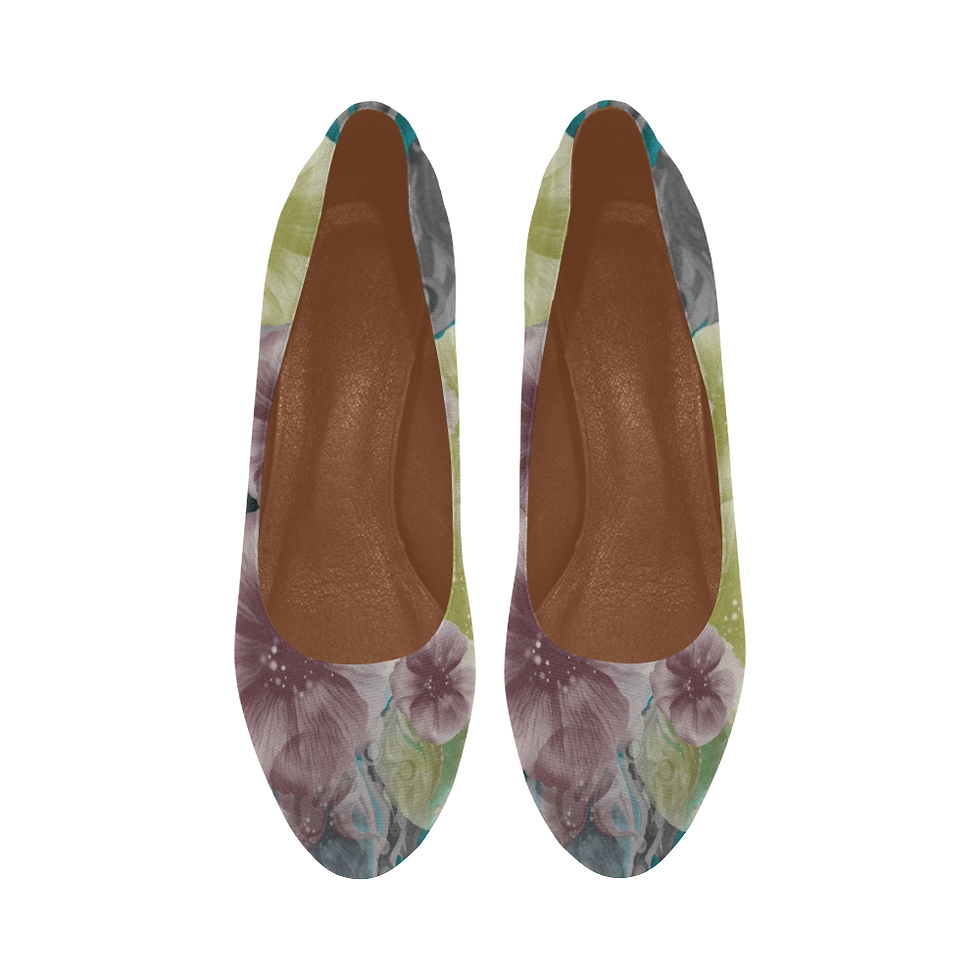 Thumbnail: Dark Floral Women's High Heels