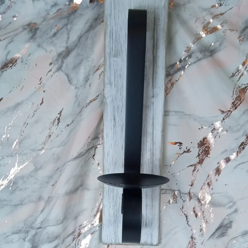 đźšś Black Wall-Mounted Candle Sconce