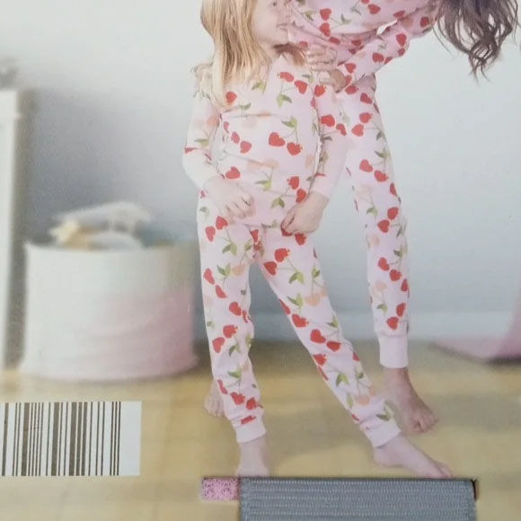 Thumbnail: 🛝 Lily & Dan Toddler Pink Cherry Pajama Set