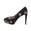 Thumbnail: Black Floral Women's High Heels