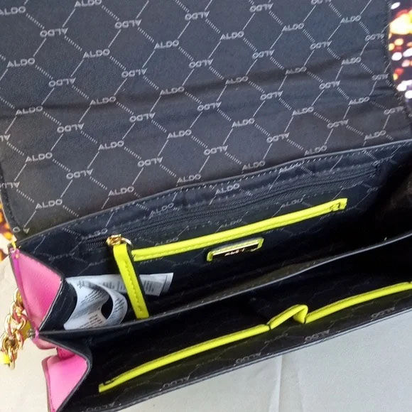 Thumbnail: Aldo Floral Yellow Chain Strap Bag