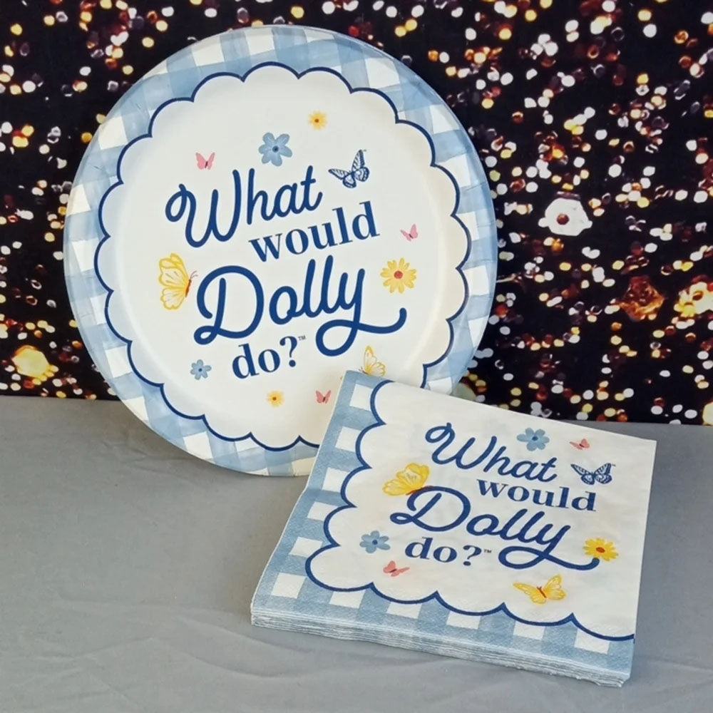 🏠 Dolly Parton Party Plates and Napkins Set