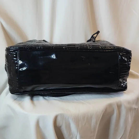 Thumbnail: Nine West Black Patent Carryall Bag