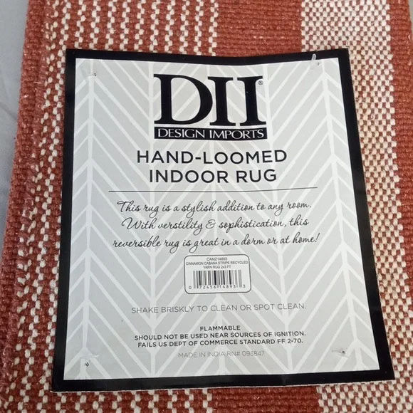 Thumbnail: DII Hand-Loomed Indoor Rug - Cinnamon