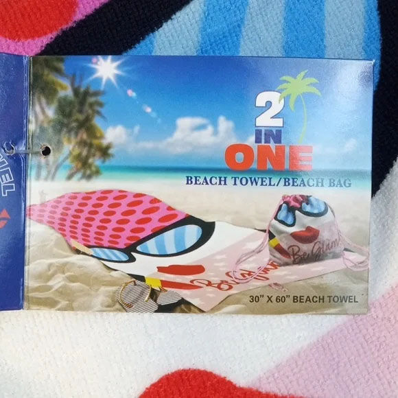 Thumbnail: 🌼 Be Glam 2-in-1 Beach Towel/ Beach Bag