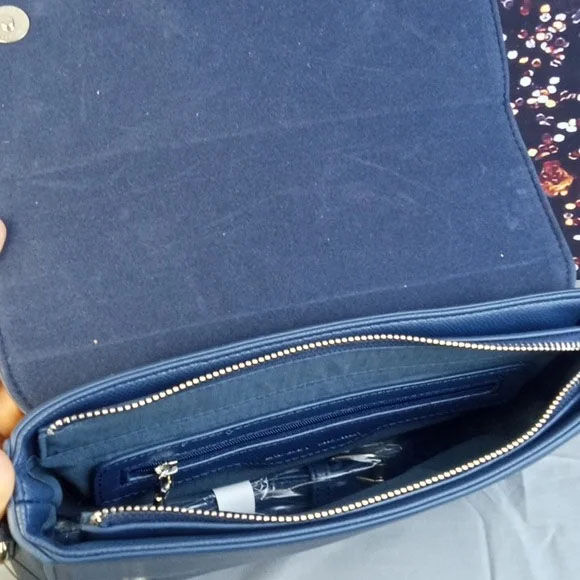 Thumbnail: Badgley Mischka Navy Crossbody Bag