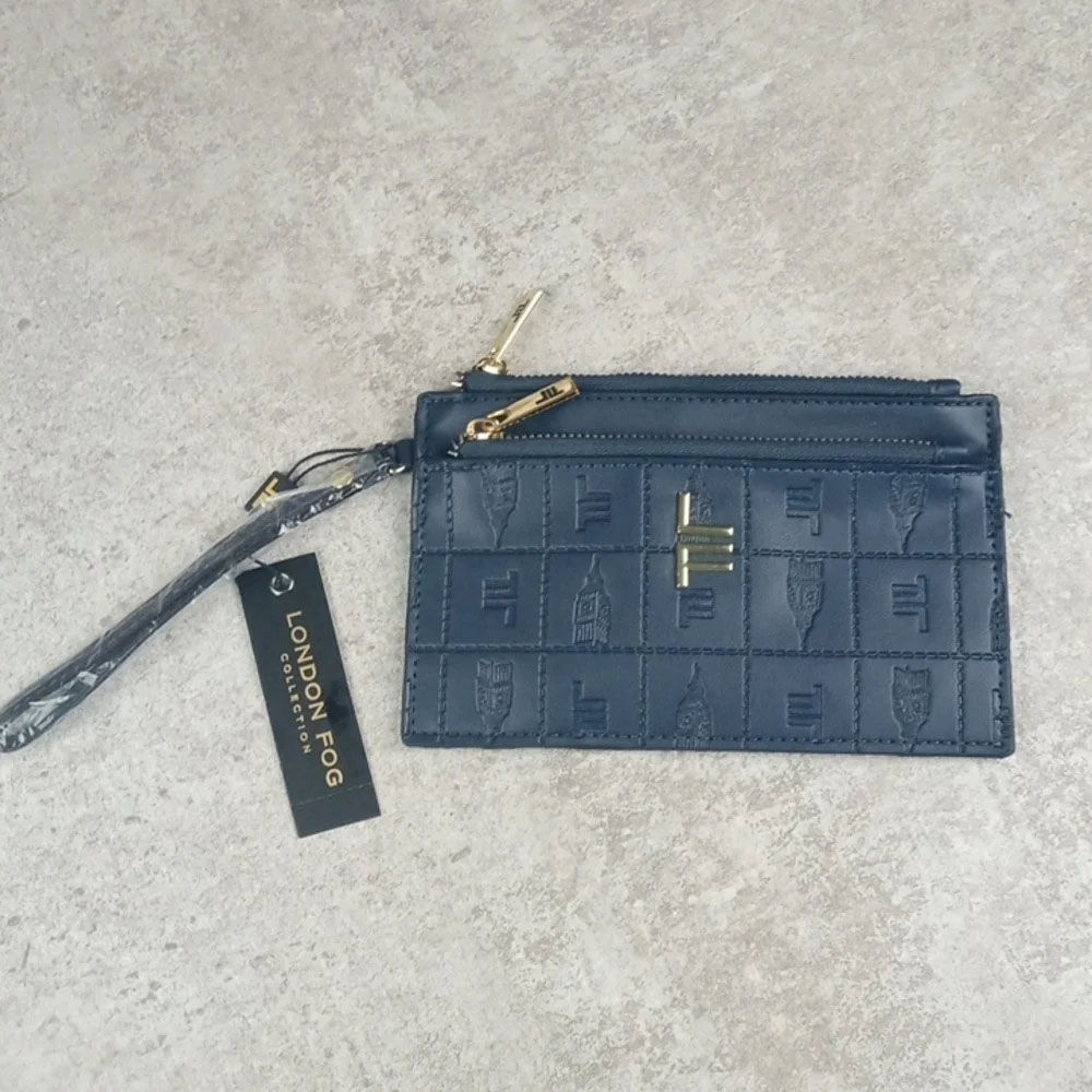 👜 London Fog Navy Wristlet Pouch