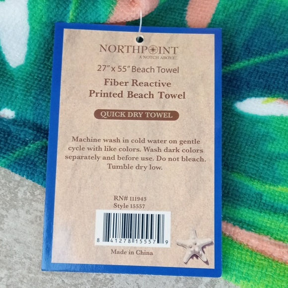 Thumbnail: Northpoint Summer Tropical Flamingo Beach Towel