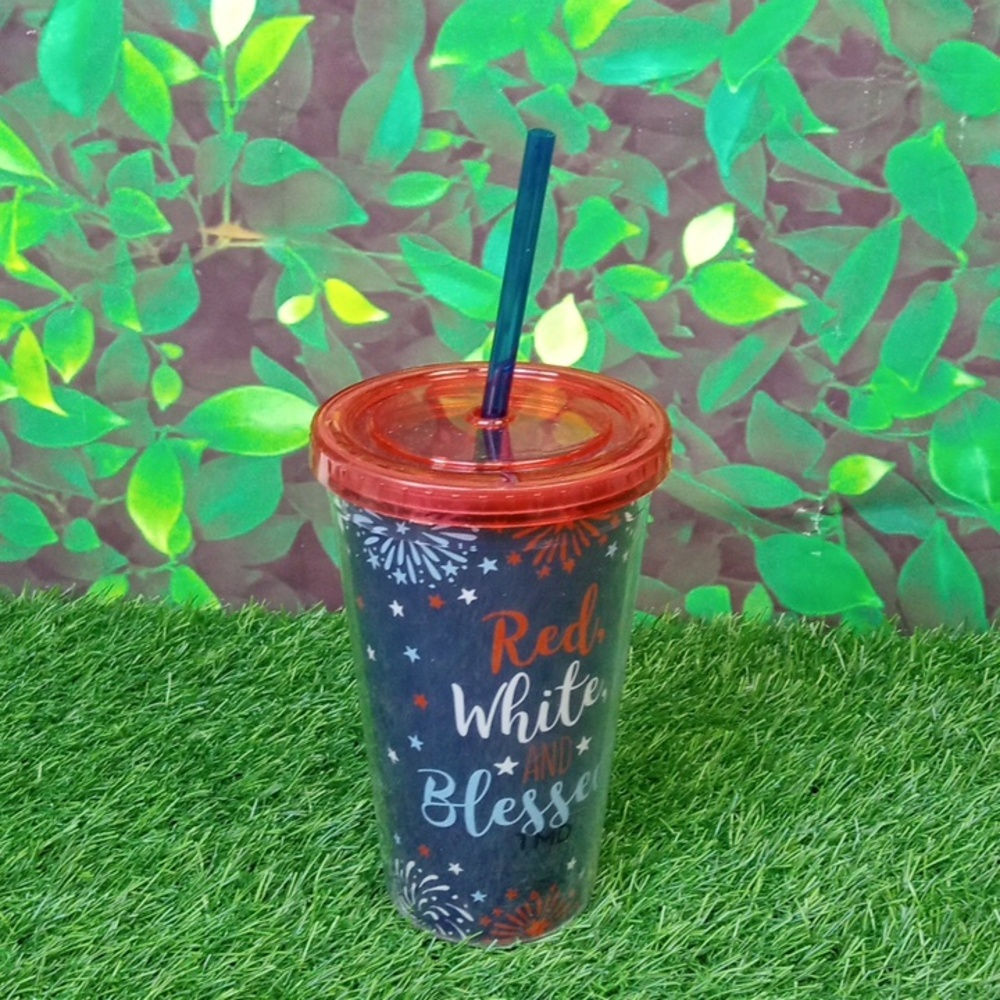 🏠Red, White, and Blessed Tumbler