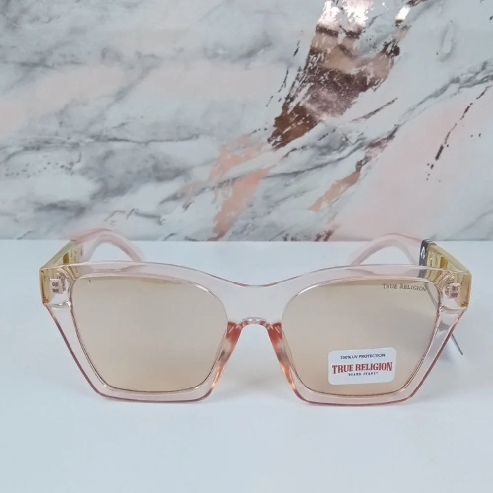 🛍️ True Religion Translucent Pink Square Sunglasses