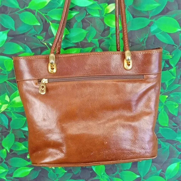 Thumbnail: Marino Orlandi Brown Leather Handbag