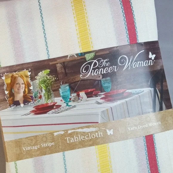 Thumbnail: The Pioneer Woman Vintage Stripe Tablecloth