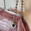 Thumbnail: Nine West Mauve & Silver Crocodile Shoulder Bag