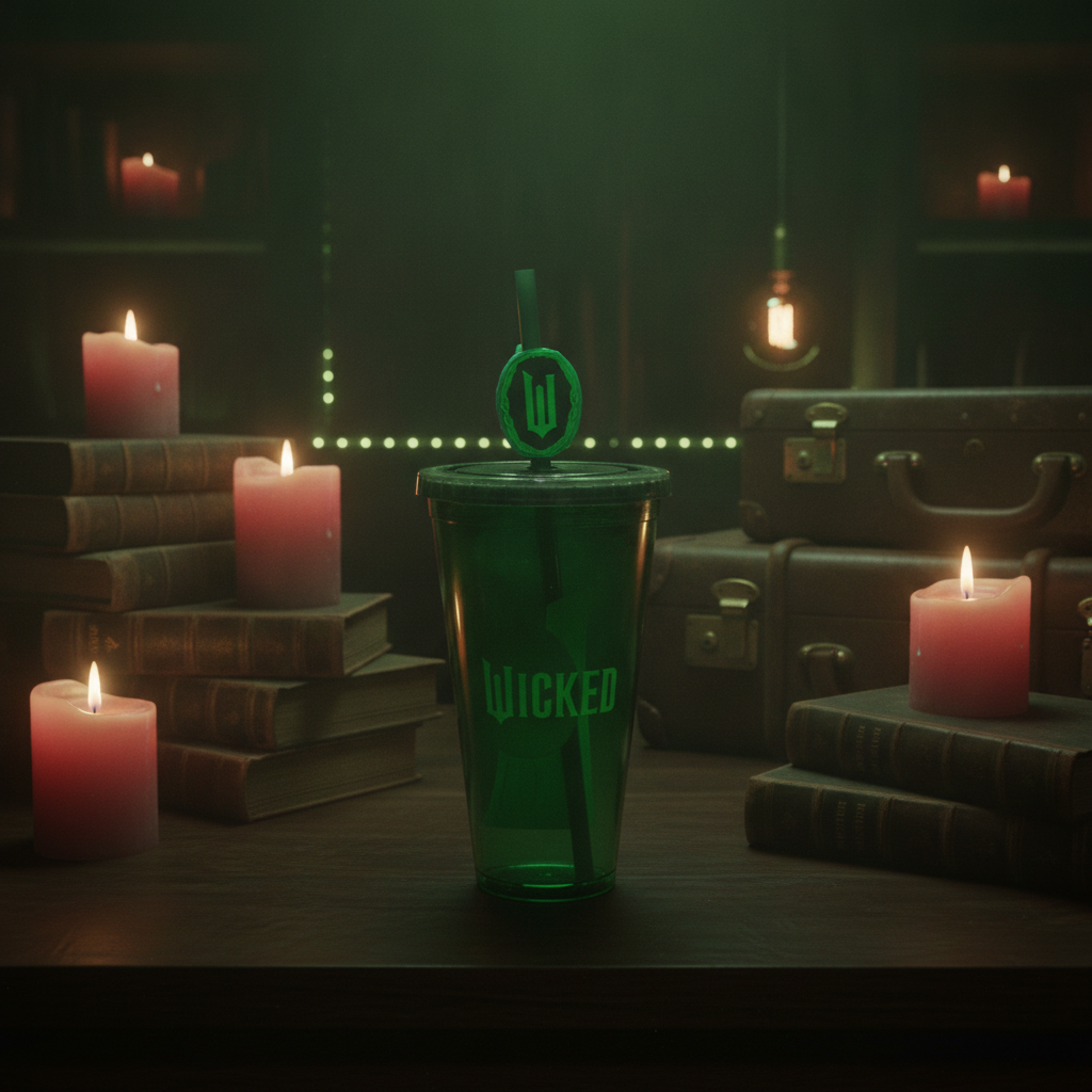 🏠Wicked Silhouette Acrylic Tumbler with Straw