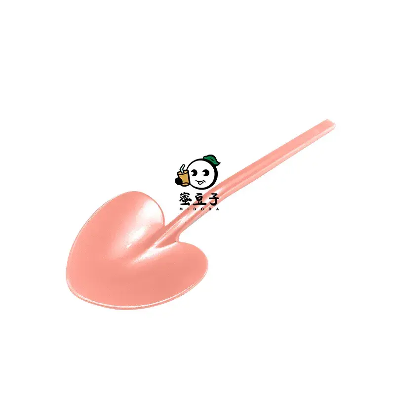 縮圖：愛心塑膠湯匙 Disposable Heart Plastic Spoons