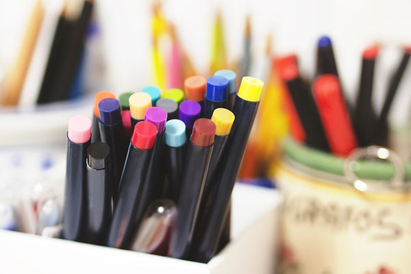 Colored Pens Closeup