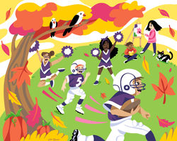 Digital Mural Design for Henri A Yelle Elementary School in Massachusetts.
